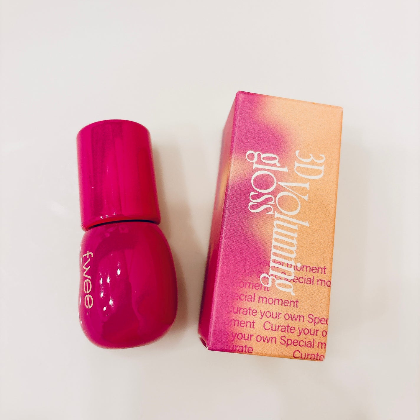 フィー 3Dボリューミンググロス/fwee/リップグロスを使ったクチコミ(1枚目)