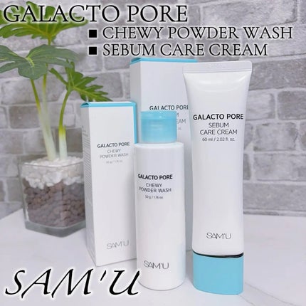 サミュ ガラクトポア チューイー パウダーウォッシュ/SAM'U/洗顔パウダーを使ったクチコミ(1枚目)
