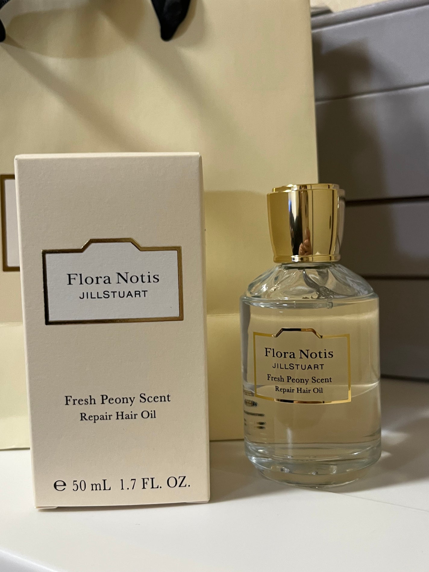 フレッシュピオニー リペアヘアオイル/Flora Notis JILL STUART/ヘアオイルを使ったクチコミ(1枚目)