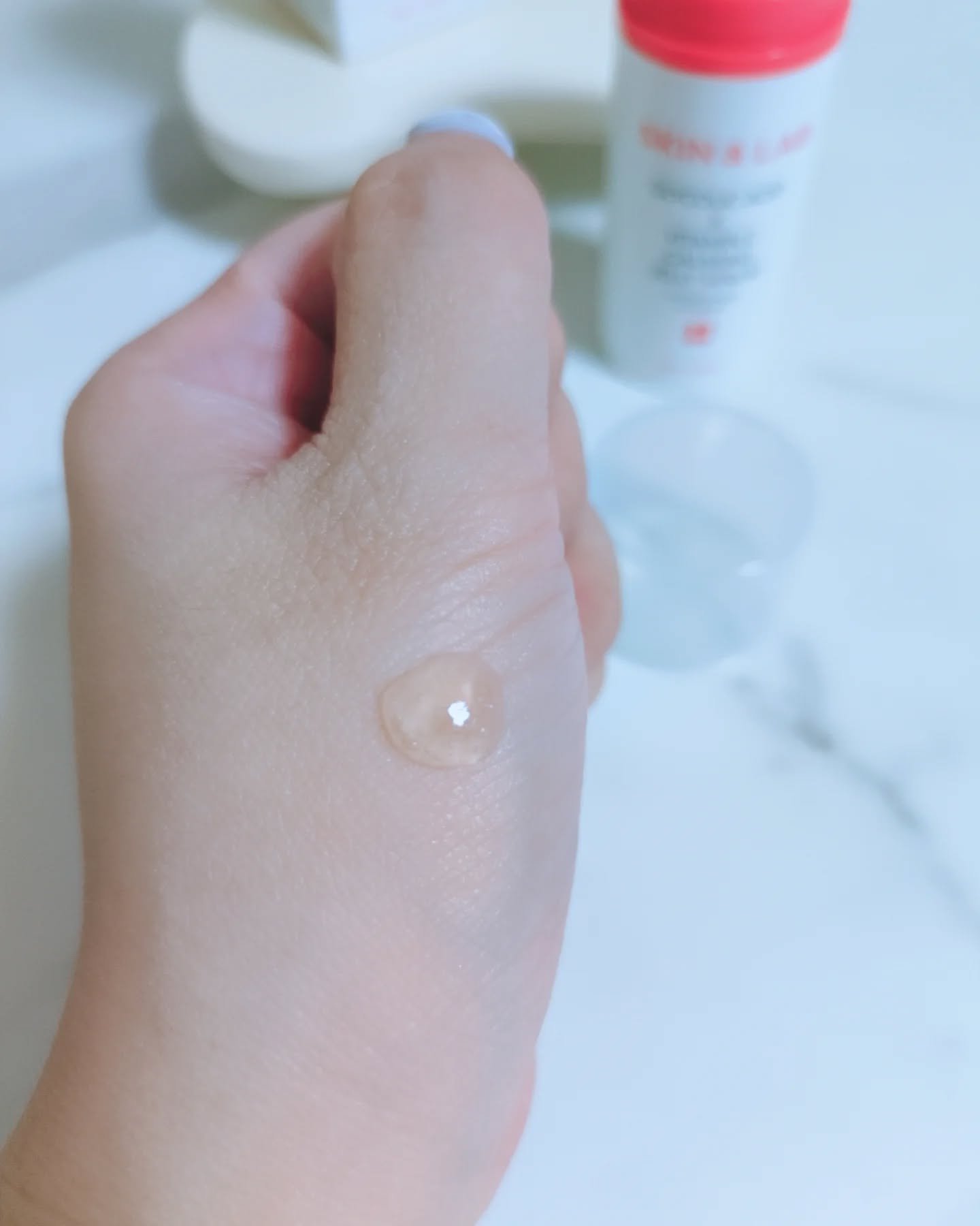 グリコール酸×ビタミンC カーミングゼリーセラム/SKIN&LAB/美容液を使ったクチコミ（3枚目）