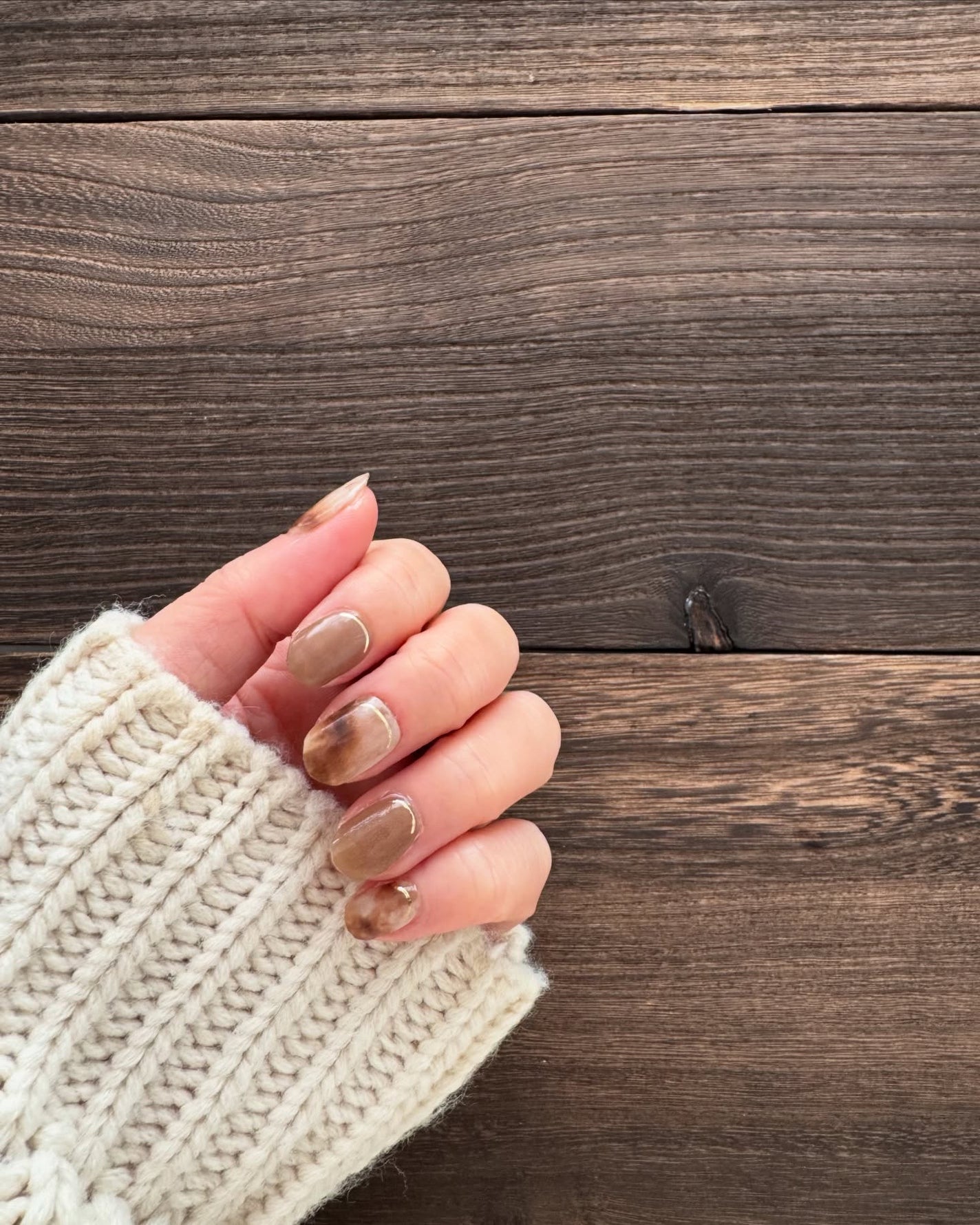 セミキュアジェルネイル(ハンド)/ohora/ネイルシールを使ったクチコミ(6枚目)