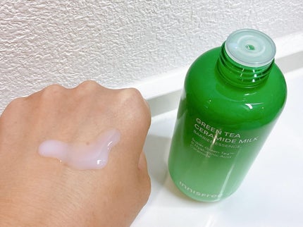 グリーンティー セラミド ミルク エッセンストナー/innisfree/化粧水を使ったクチコミ(2枚目)