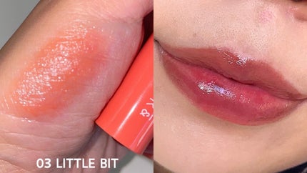 Dewy Syrup Tint/EITHER&/口紅を使ったクチコミ(5枚目)