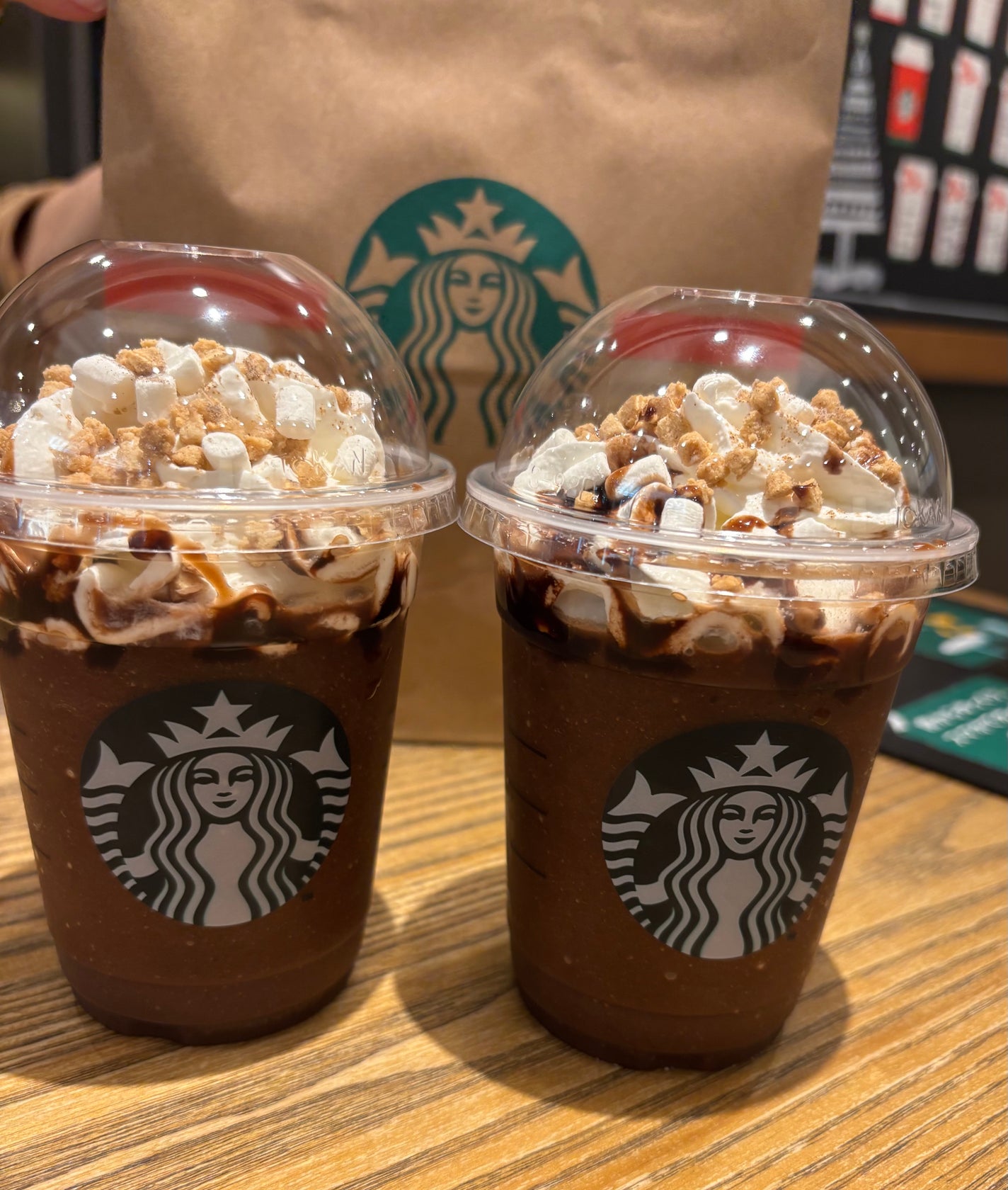 スモア チョコレート フラペチーノ®/スターバックス/その他ドリンクを使ったクチコミ(1枚目)