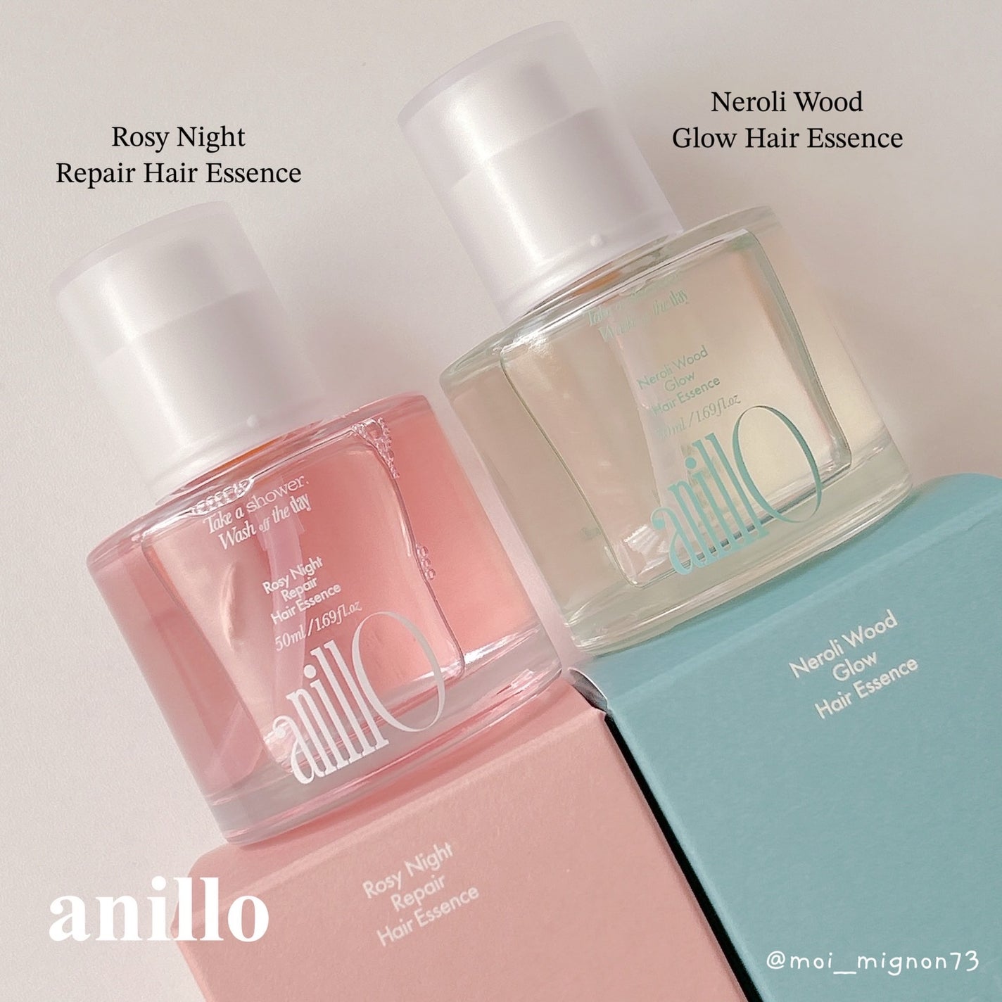 ロージーナイトヘアエッセンス/ANILLO/ヘアオイルを使ったクチコミ(1枚目)