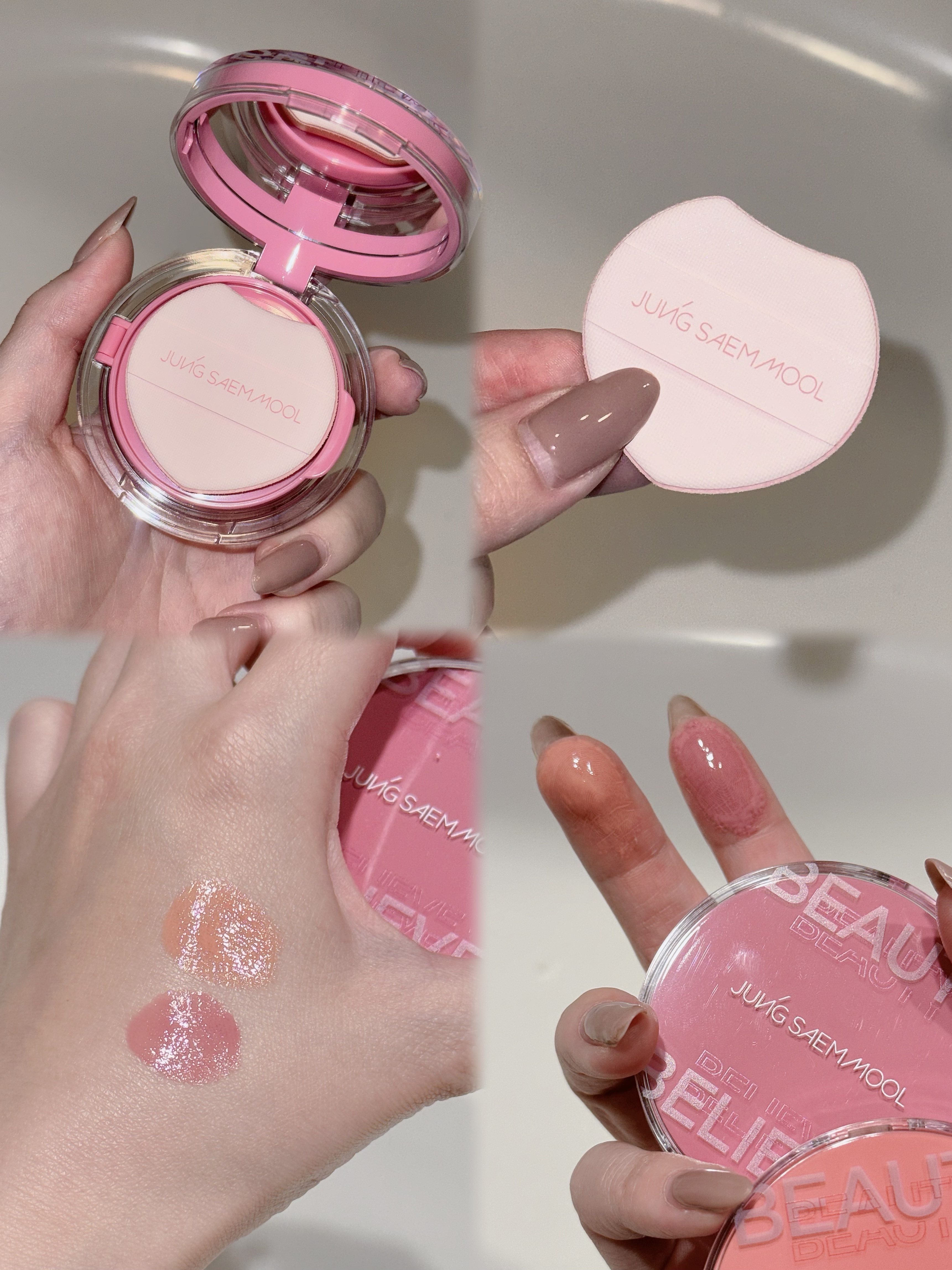 アーティストクッションブラッシュ/JUNG SAEM MOOL/リキッドチークを使ったクチコミ（2枚目）