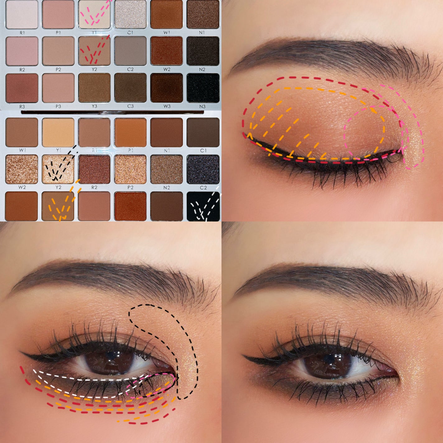 EYE SCULPT TEXTURE AND TONE EYESHADOW PALETTE/Natasha Denona/アイシャドウパレットを使ったクチコミ(5枚目)