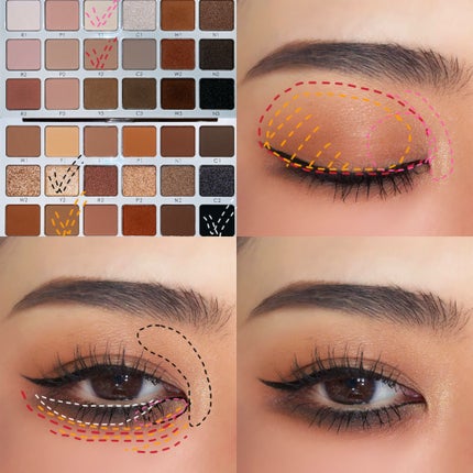 EYE SCULPT TEXTURE AND TONE EYESHADOW PALETTE/Natasha Denona/アイシャドウパレットを使ったクチコミ(5枚目)