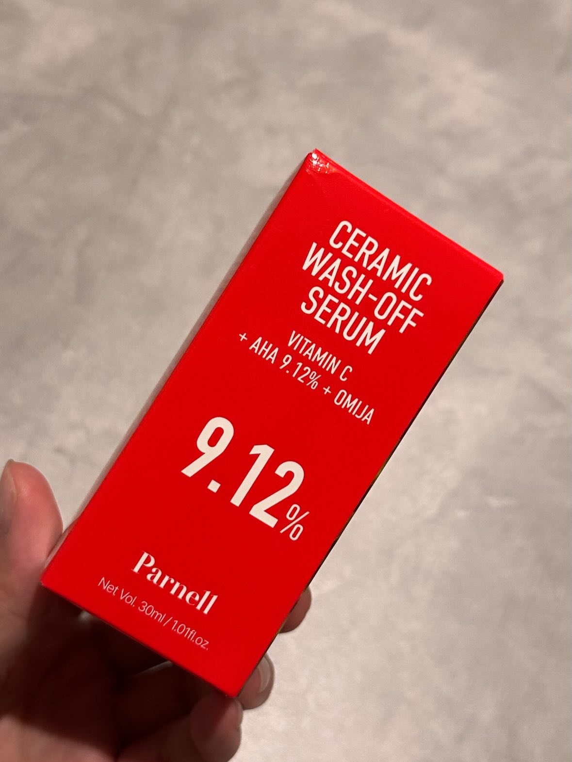 AHA 9.12 オミジャ 陶器肌 ウォッシュオフ セラム/parnell/美容液を使ったクチコミ（2枚目）