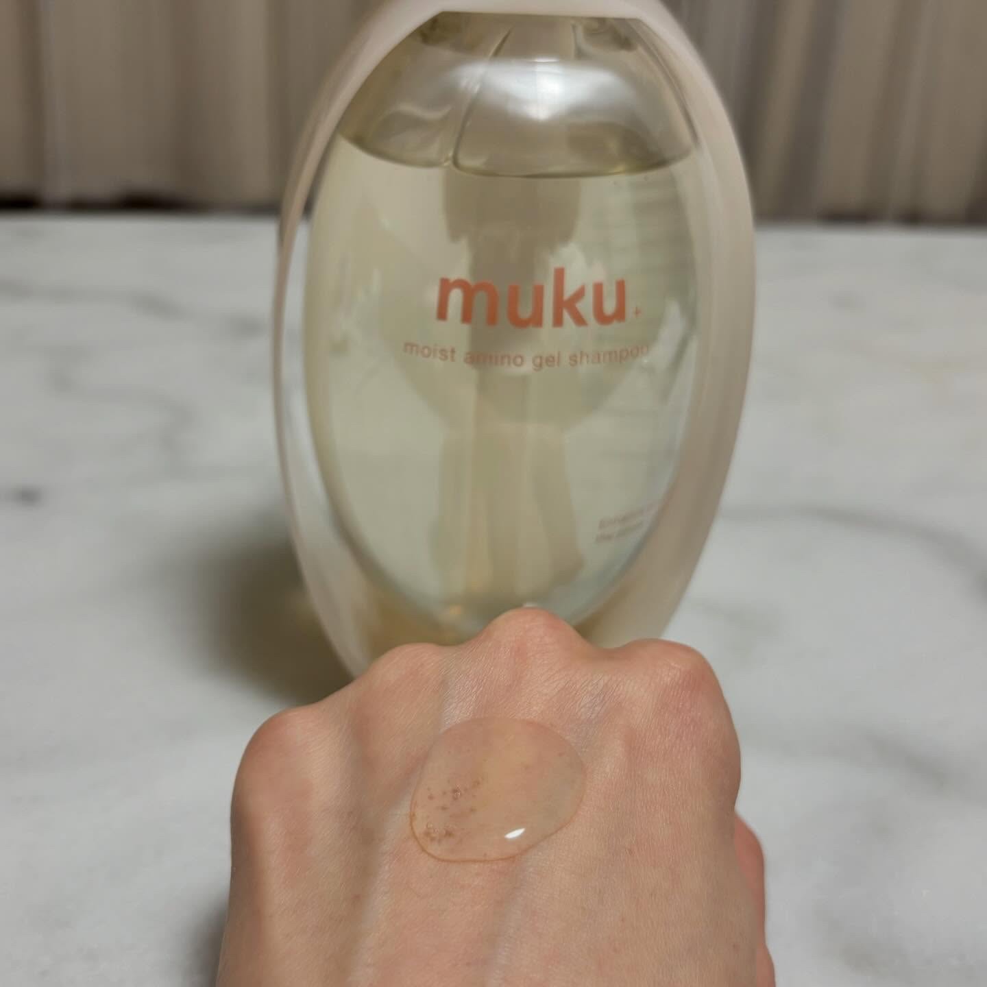 ムク+　モイスト　アミノジェル　ヘアオイル/muku+/ヘアオイルを使ったクチコミ（2枚目）