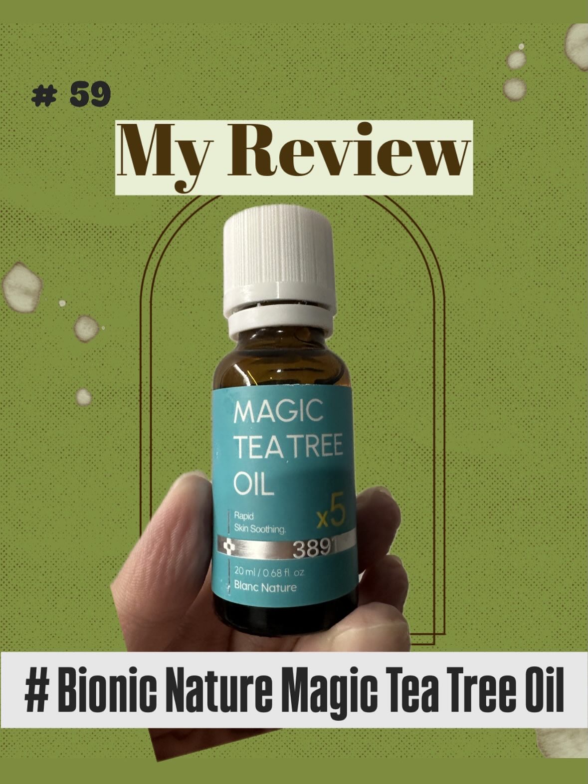 マジックティーツリーオイル/ブラン/フェイスオイルを使ったクチコミ（1枚目）