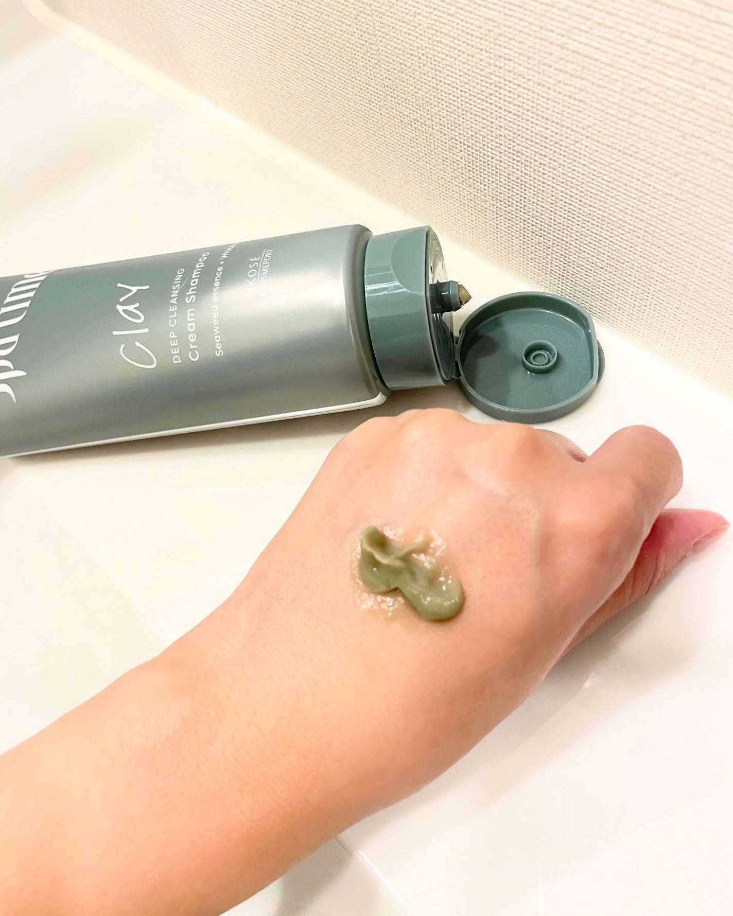 スパタイム クリームシャンプー (ディープクレンジング)/Spa time/市販シャンプーを使ったクチコミ(5枚目)