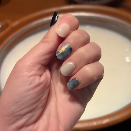 セミキュアジェルネイル(ハンド)/ohora/ネイルシールを使ったクチコミ(3枚目)