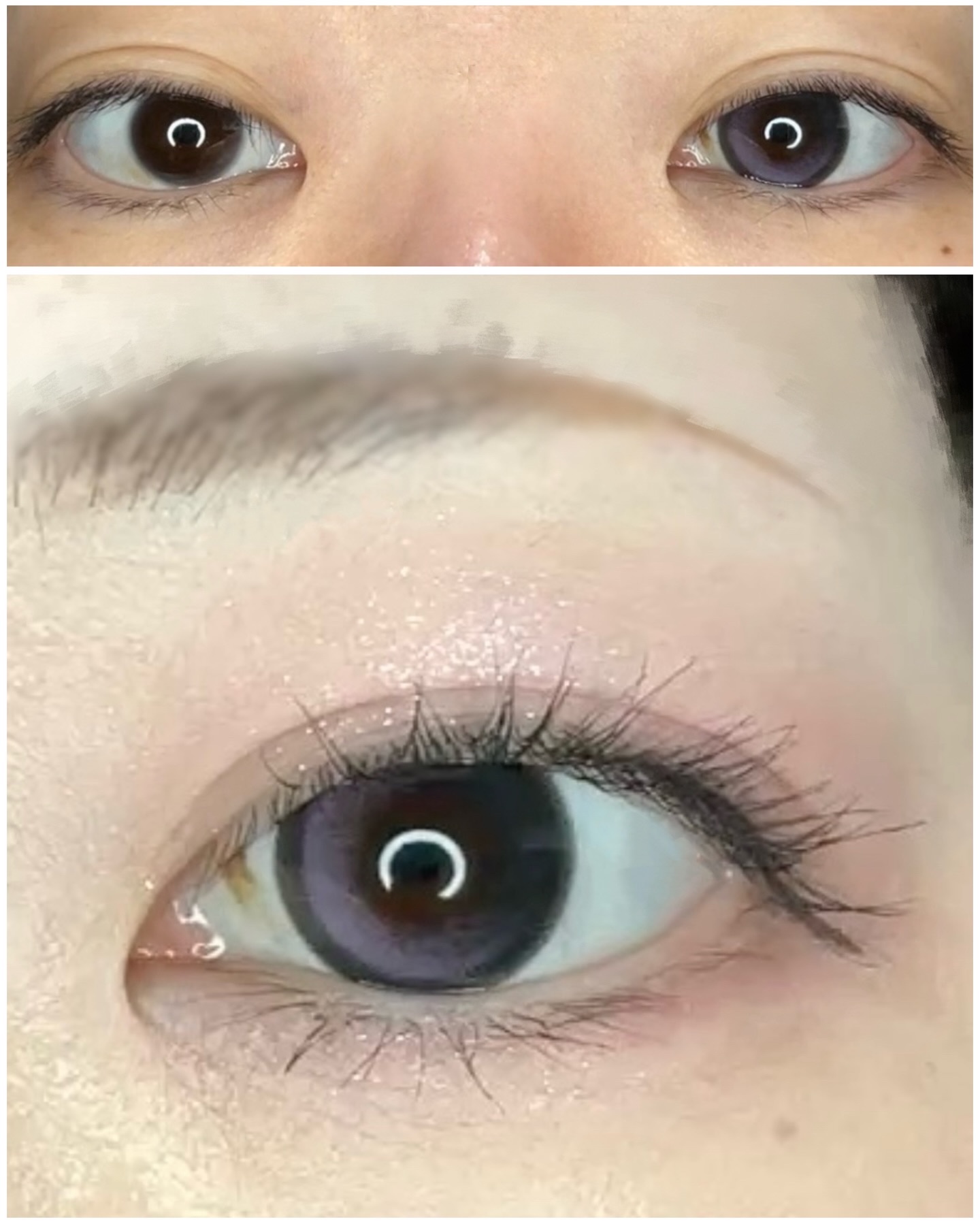 Big Glowy 1day ラベンダー/OLENS/ワンデー（１DAY）カラコンを使ったクチコミ（2枚目）