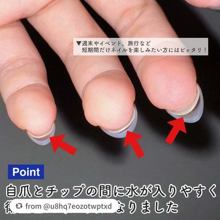 ネイルチップ(シールタイプ)/FINGER SUIT/ネイルチップ・パーツを使ったクチコミ(8枚目)