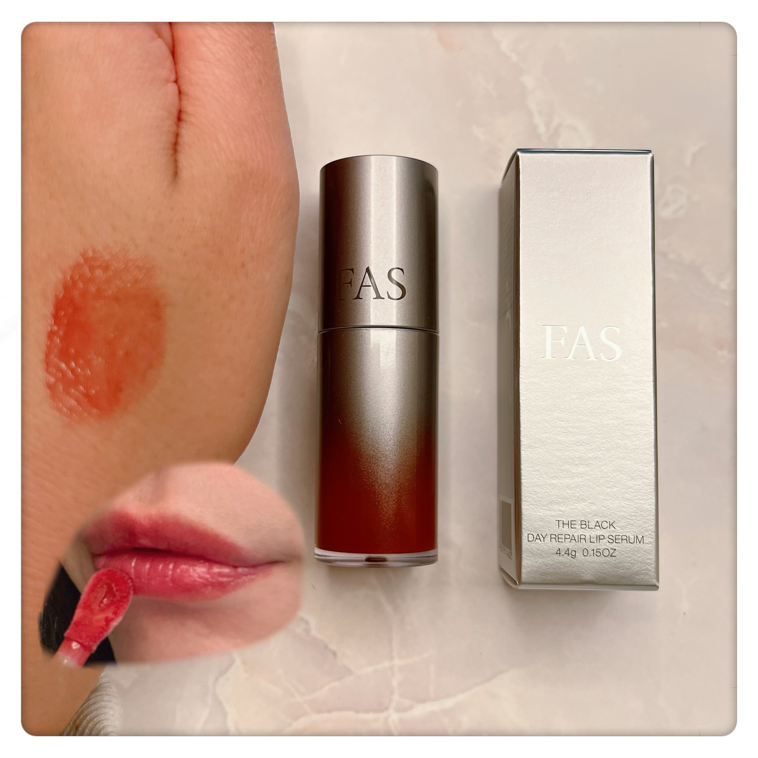 FAS ザ ブラック デイ リペア リップセラム/FAS/リップ美容液を使ったクチコミ（1枚目）