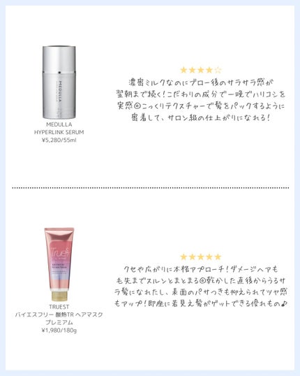 HYPERLINK SERUM/MEDULLA/アウトバストリートメントを使ったクチコミ(4枚目)