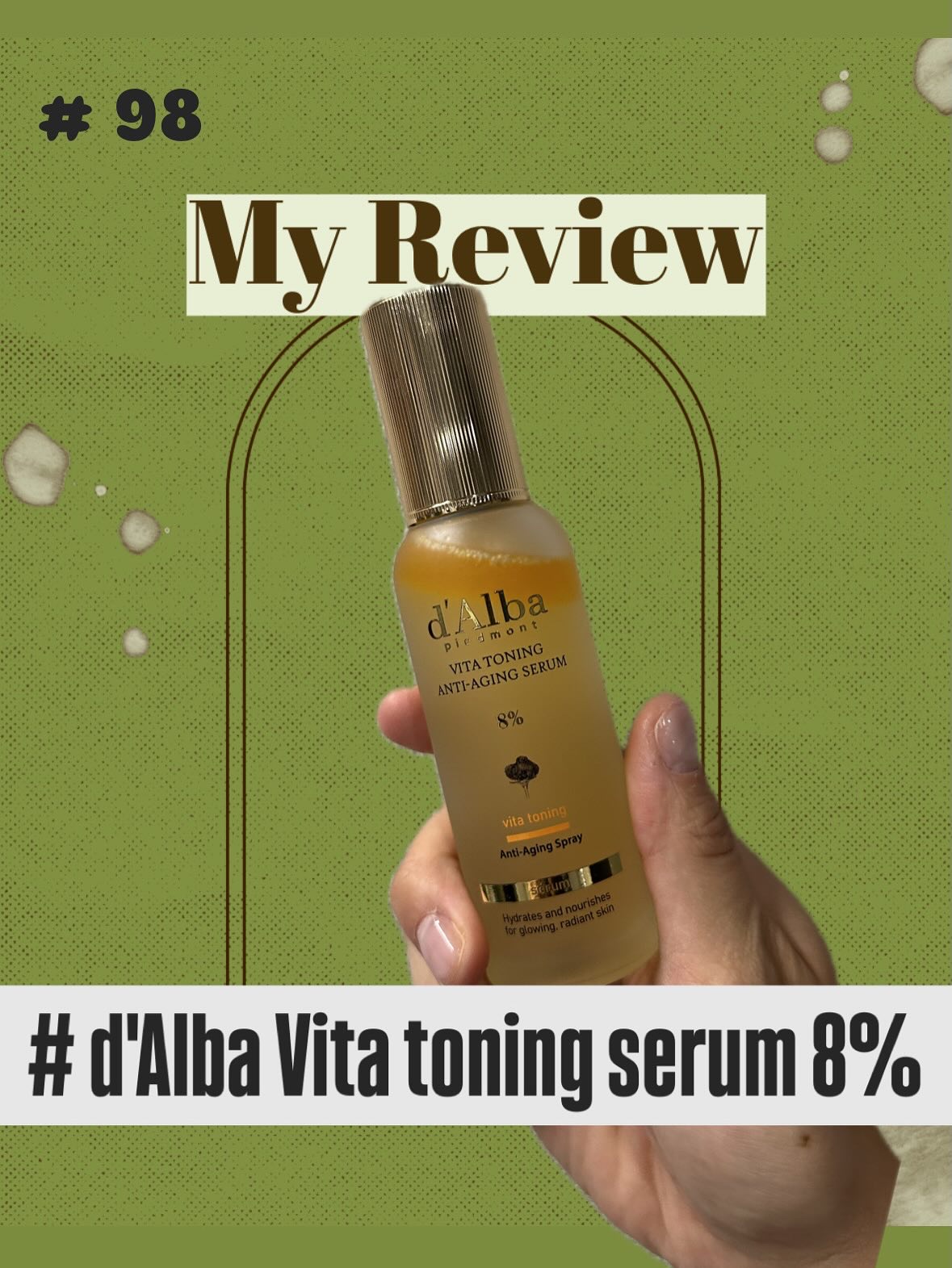 ビタトーニングアンチエイジングスプレーセラム8％/ダルバ/美容液を使ったクチコミ（1枚目）