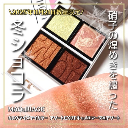 ドラマティックアイカラー (パウダー)/(クリーム)/マキアージュ/アイシャドウパレットを使ったクチコミ(1枚目)