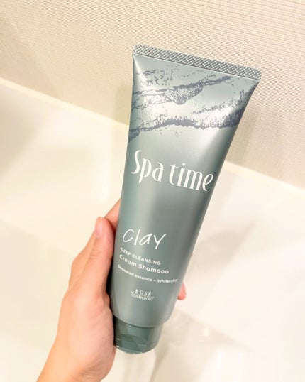 スパタイム クリームシャンプー (ディープクレンジング)/Spa time/市販シャンプーを使ったクチコミ(2枚目)