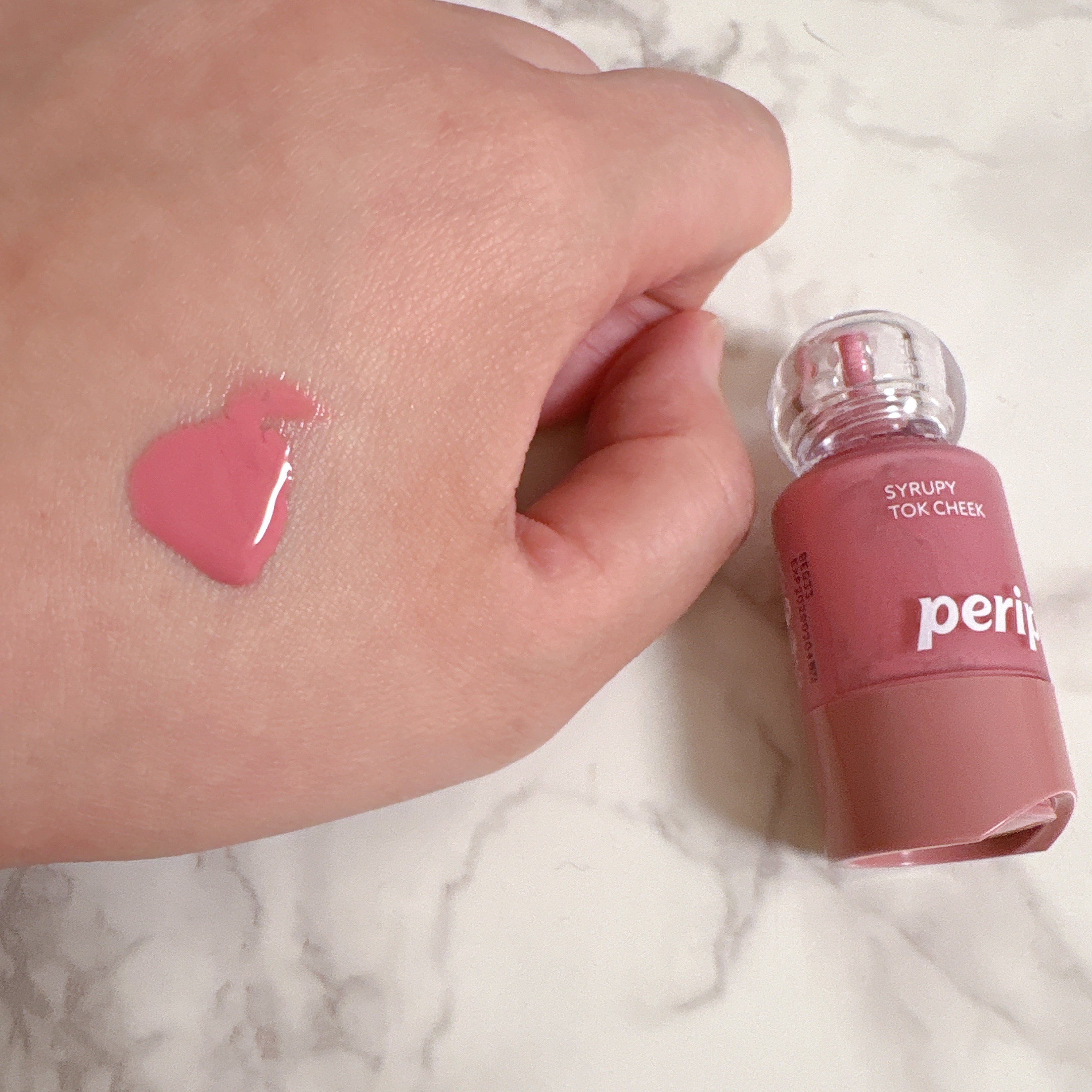 ペリペラ シロッピー トック チーク/PERIPERA/リキッドチークを使ったクチコミ（2枚目）