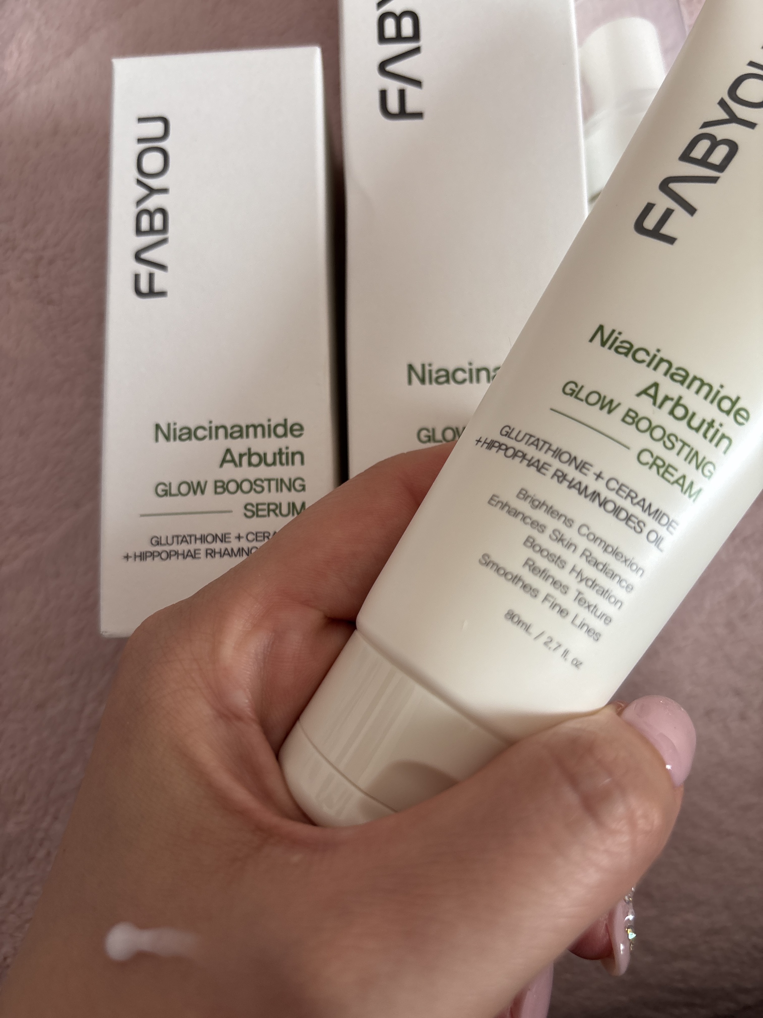 Niacinimide Arbutin Glow Boosting Cream/FABYOU/フェイスクリームを使ったクチコミ（2枚目）