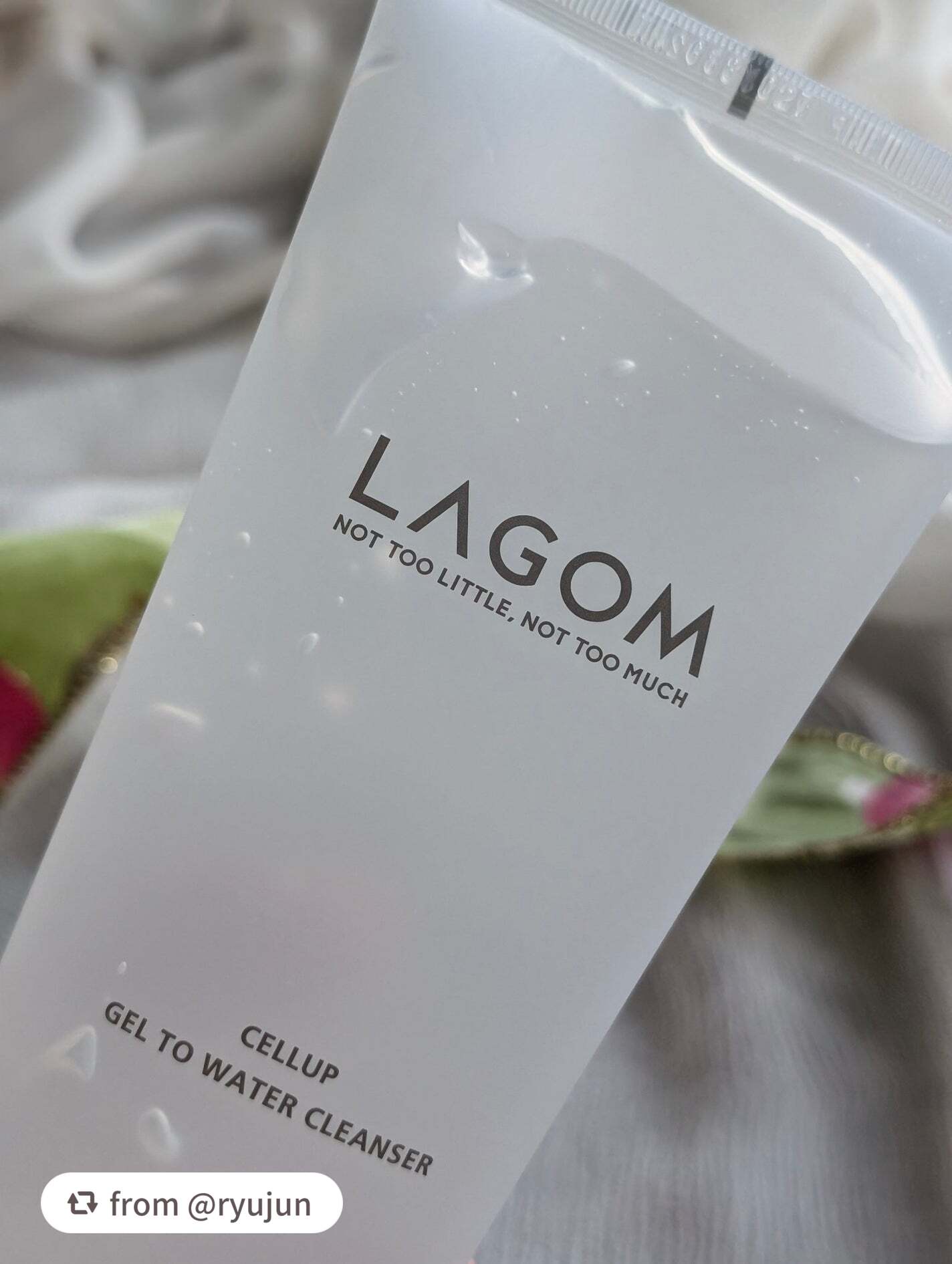 ラゴム ジェルトゥウォーター クレンザー(朝用洗顔)/LAGOM /その他洗顔料を使ったクチコミ(2枚目)