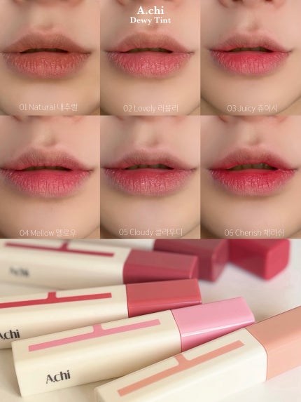 Dewy Tint/A.chi/リップティントを使ったクチコミ(1枚目)