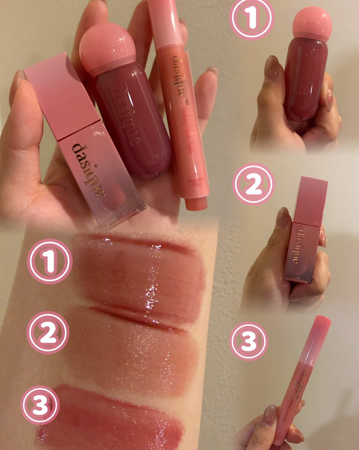 スフレカラーポット 24 スモーキーライラック/dasique/口紅を使ったクチコミ（3枚目）