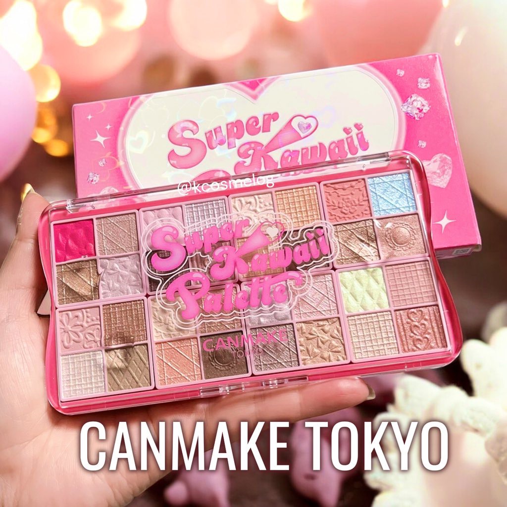 昨日たまたま寄ったロフトで見掛けてCANMAKEの40周年記念「スーパーかわいい！パレット」買えました🥳
記念に欲しいなと思ってたので良かったです🫡多色なのでこれから色々試しながら使ってみようと思います。

気になってたムーングロウハイ