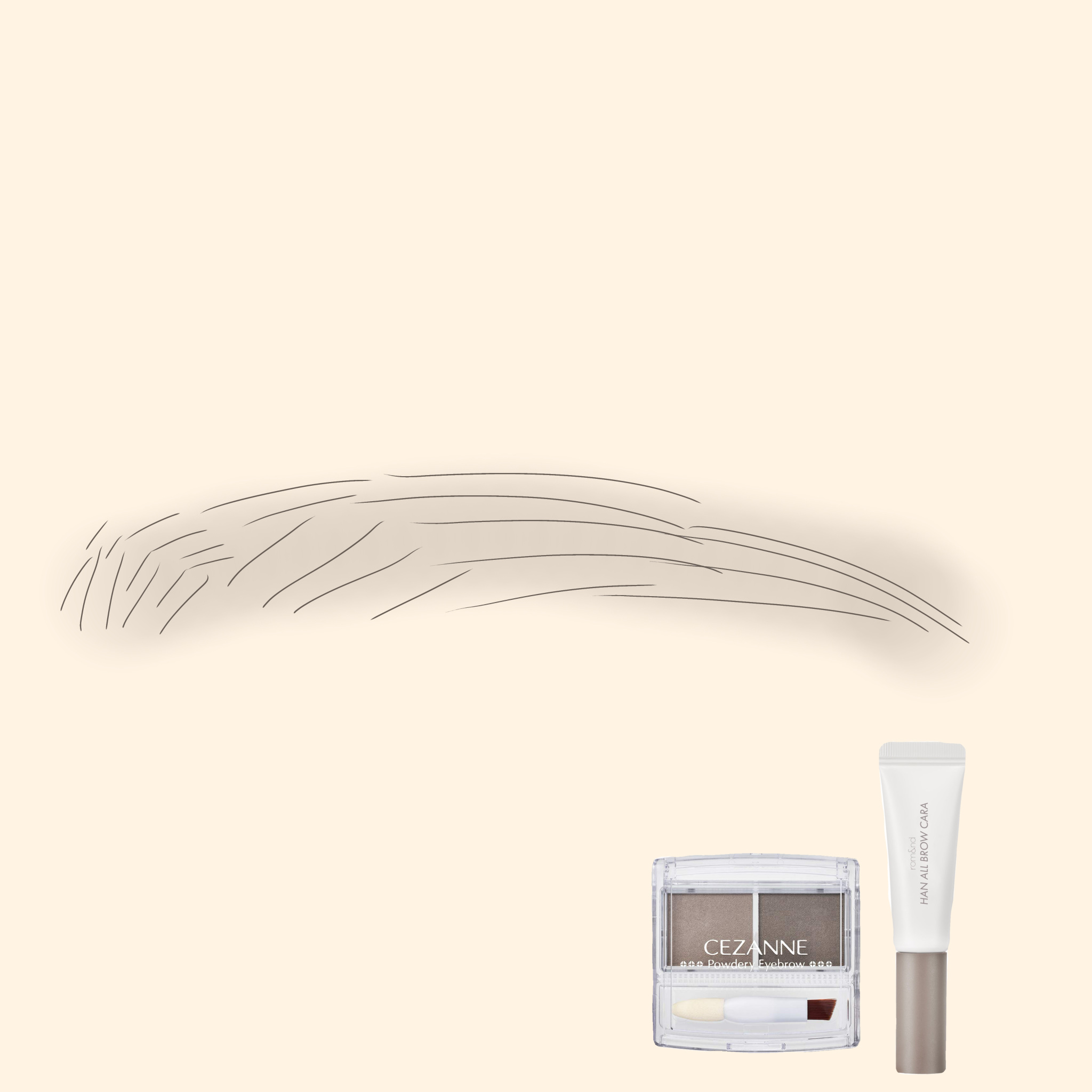 パウダーアイブロウR/CEZANNE/パウダーアイブロウを使ったクチコミ（3枚目）