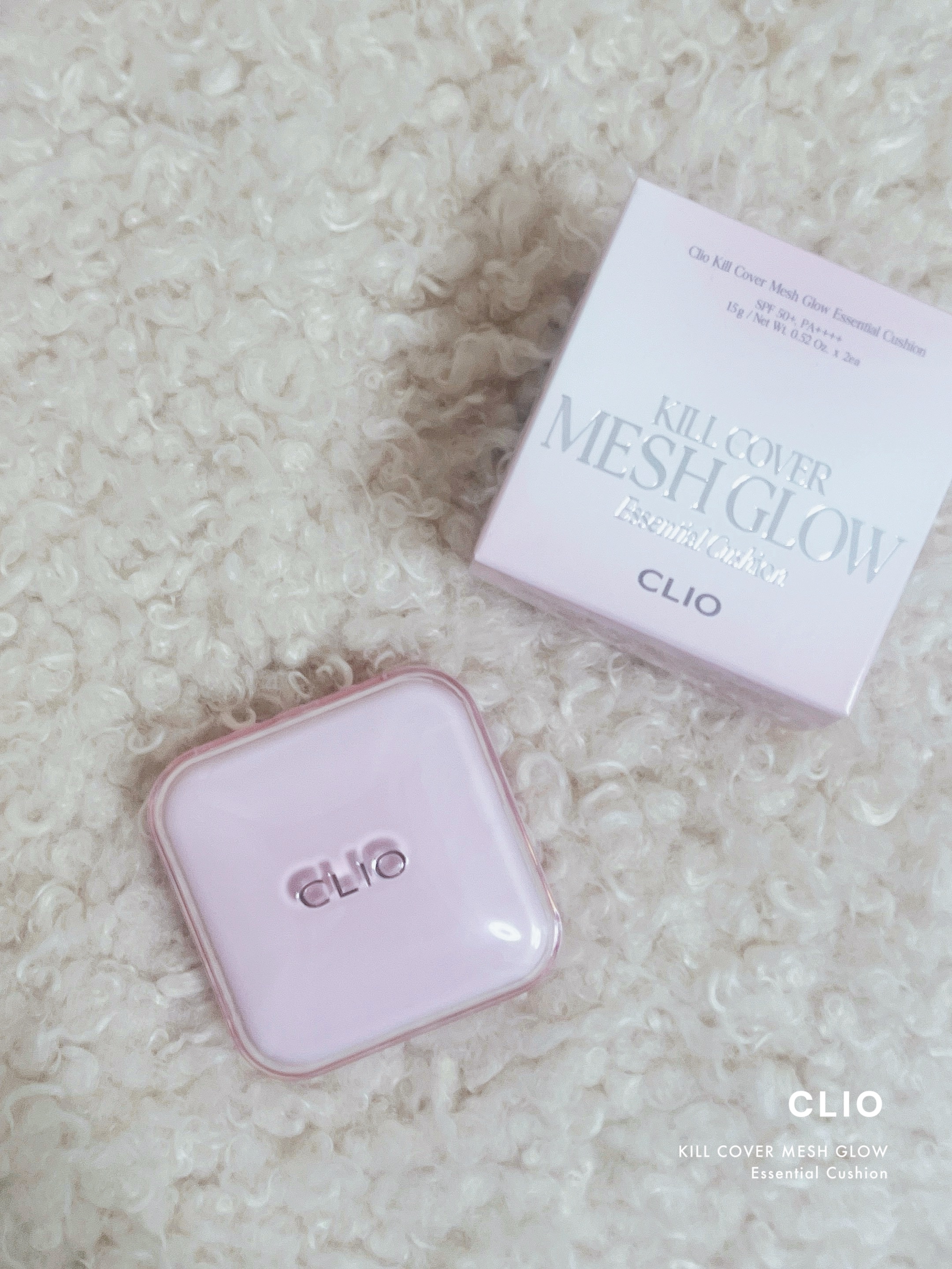 キルカバー メッシュ グロウ エッセンシャル クッション 21N リネン(LINEN)/CLIO/クッションファンデーションを使ったクチコミ（1枚目）