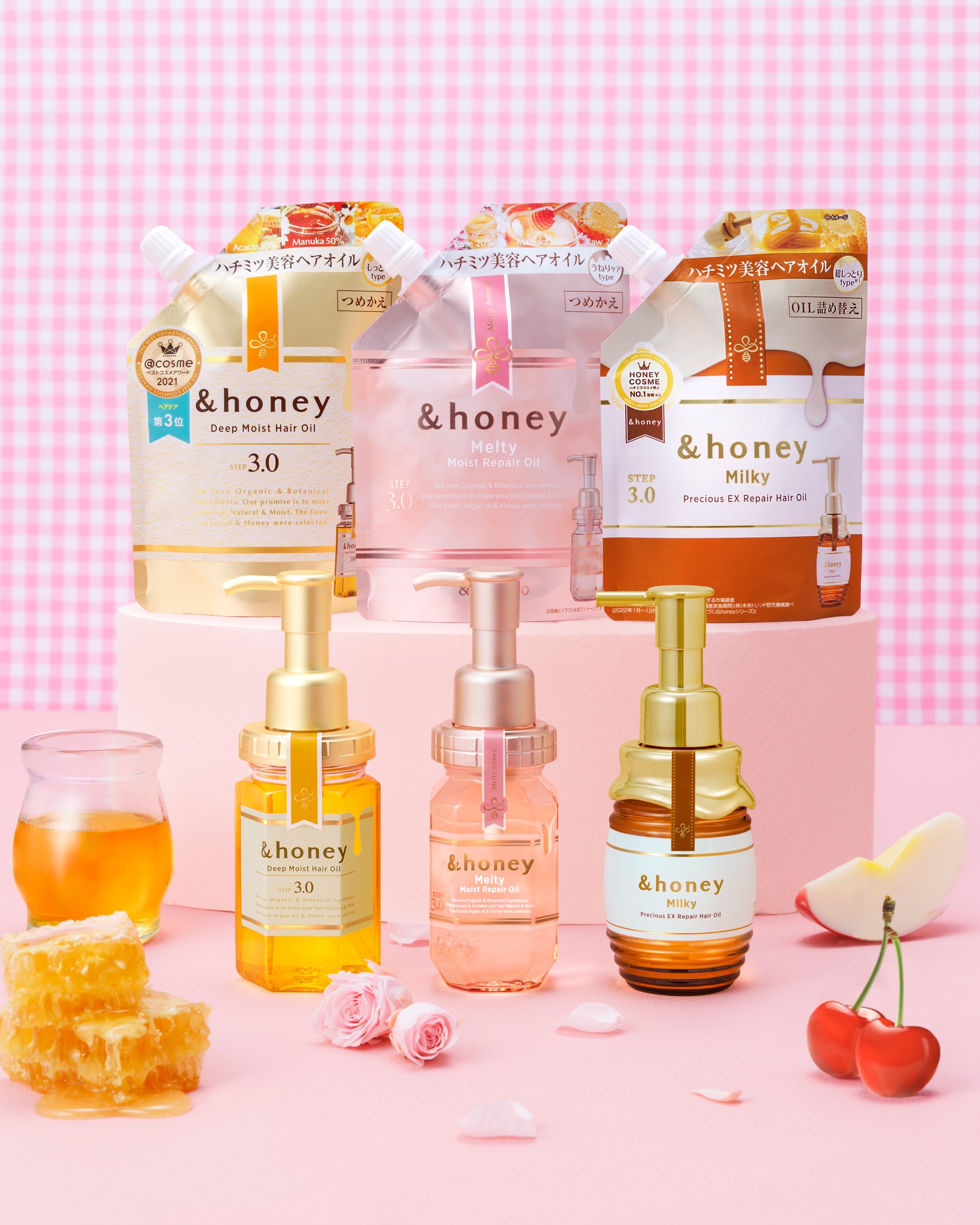 ⋱アンドハニーのヘアオイルには、便利な詰め替えタイプも🍒⋰

お気に入りの香りと仕上がりを、詰め替えでずっと。
毎日のヘアケアを続けやすいのがうれしい💞

.˚⊹⁺‧┈┈┈┈┈┈┈┈┈┈┈┈┈┈┈┈┈┈┈┈┈┈‧⁺ ⊹˚. 
💛Dee