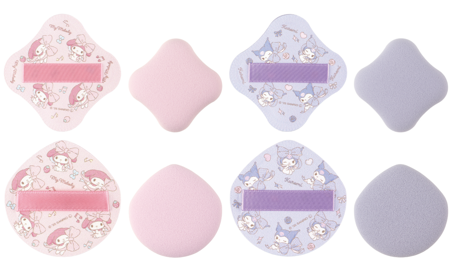 「ファンデーションが染みこみにくいパフ™」にマイメロディとクロミの限定デザインが登場のサムネイル