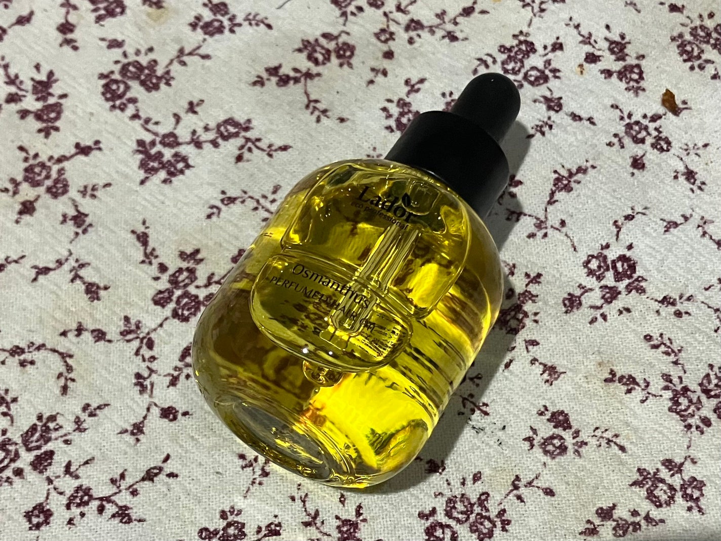 パフュームヘアオイル オスマンサス/La'dor/ヘアオイルを使ったクチコミ(2枚目)