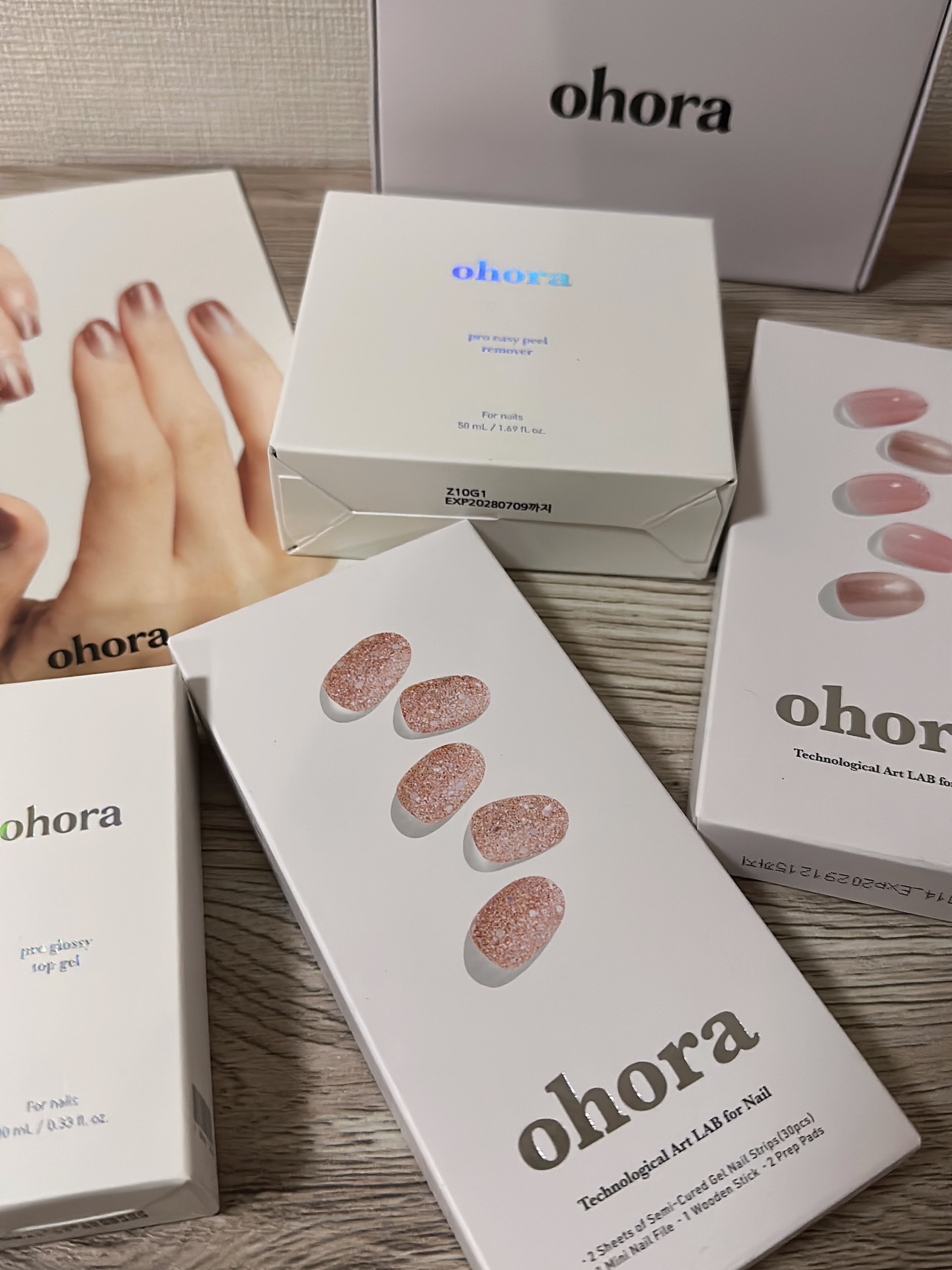 セミキュアジェルネイル（ハンド）/ohora/ネイルシールを使ったクチコミ（1枚目）