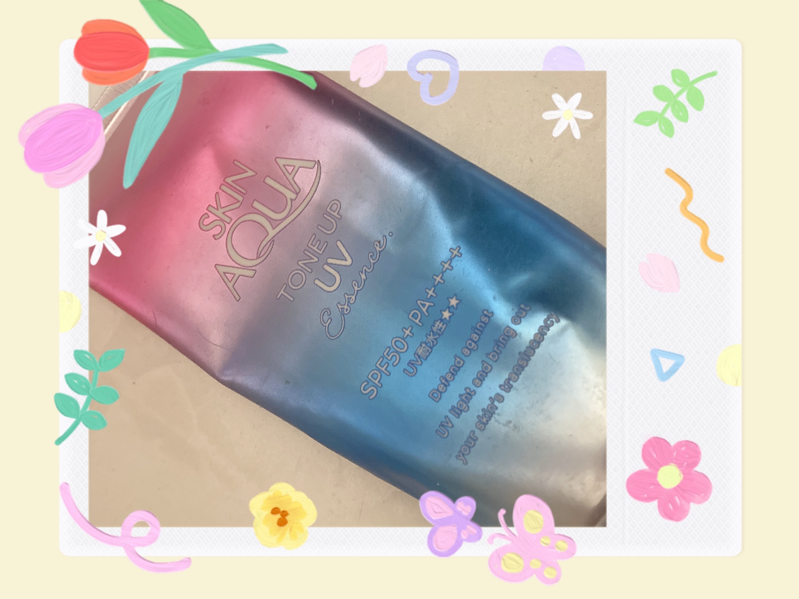 スキンアクア トーンアップUVエッセンス/スキンアクア/日焼け止めクリームを使ったクチコミ（1枚目）