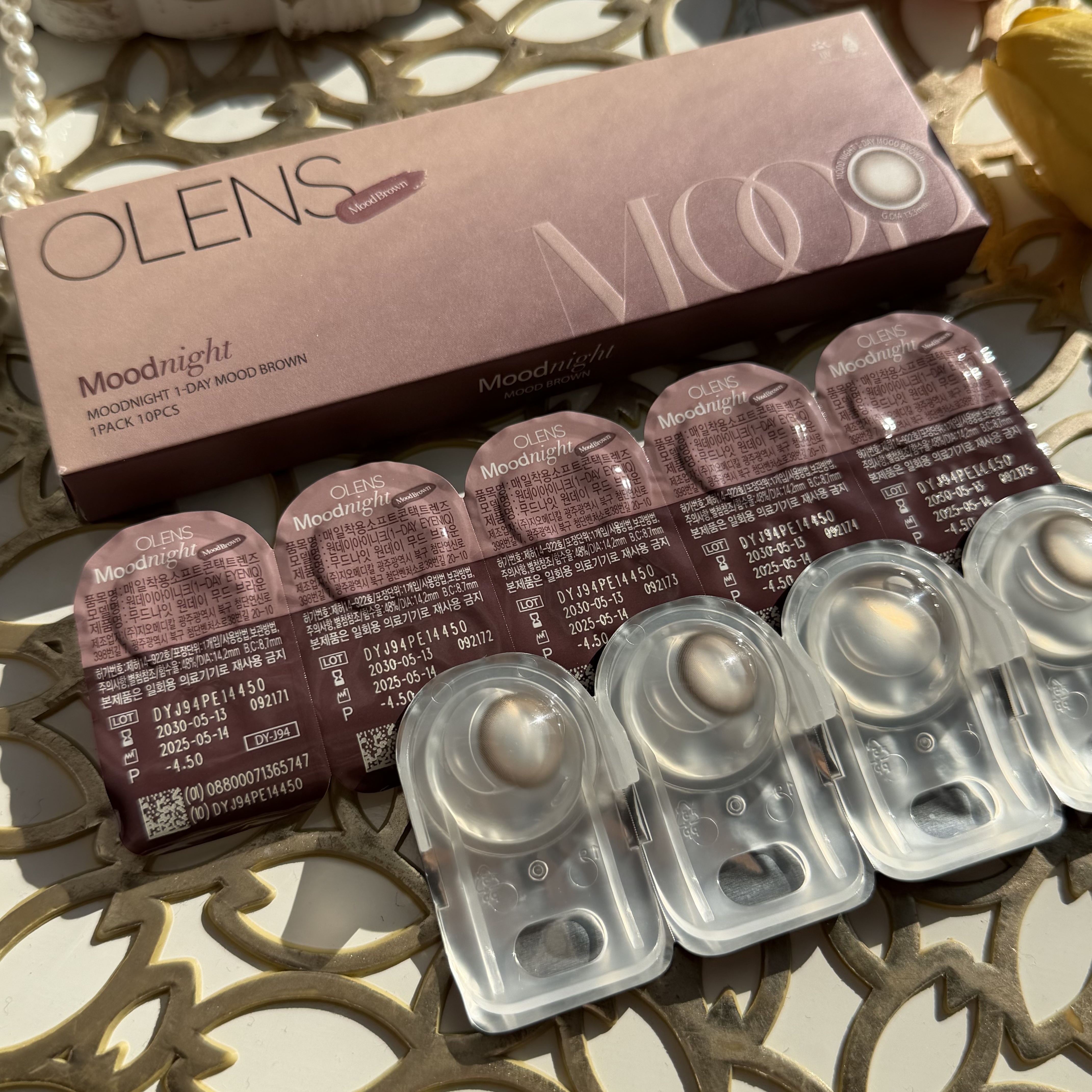 Moodnight 1Month/OLENS/カラーコンタクトレンズを使ったクチコミ（2枚目）