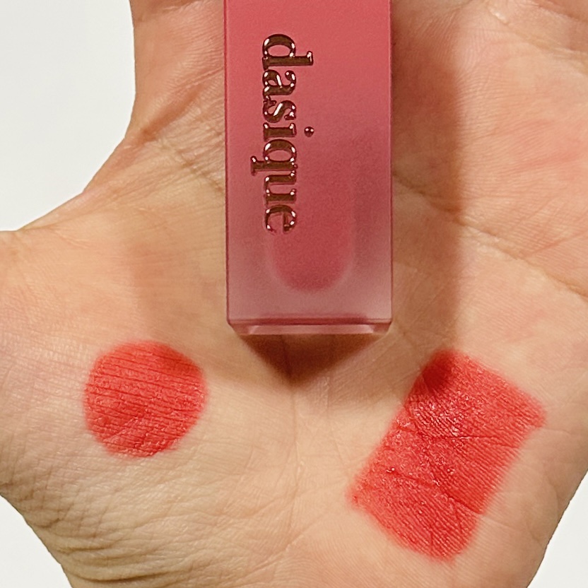 クリームドゥローズティント/dasique/リップティントを使ったクチコミ（2枚目）