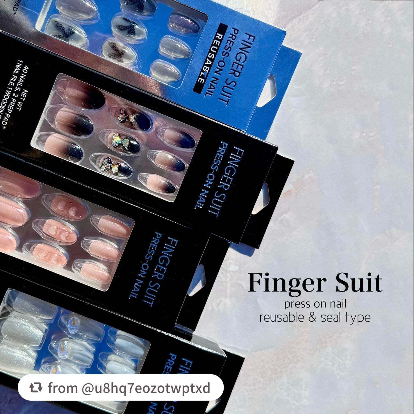 ネイルチップ(シールタイプ)/FINGER SUIT/ネイルチップ・パーツを使ったクチコミ(2枚目)