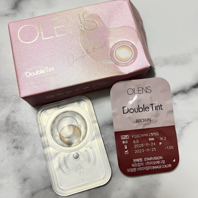 Double Tint 1day/OLENS/カラーコンタクトレンズを使ったクチコミ（3枚目）