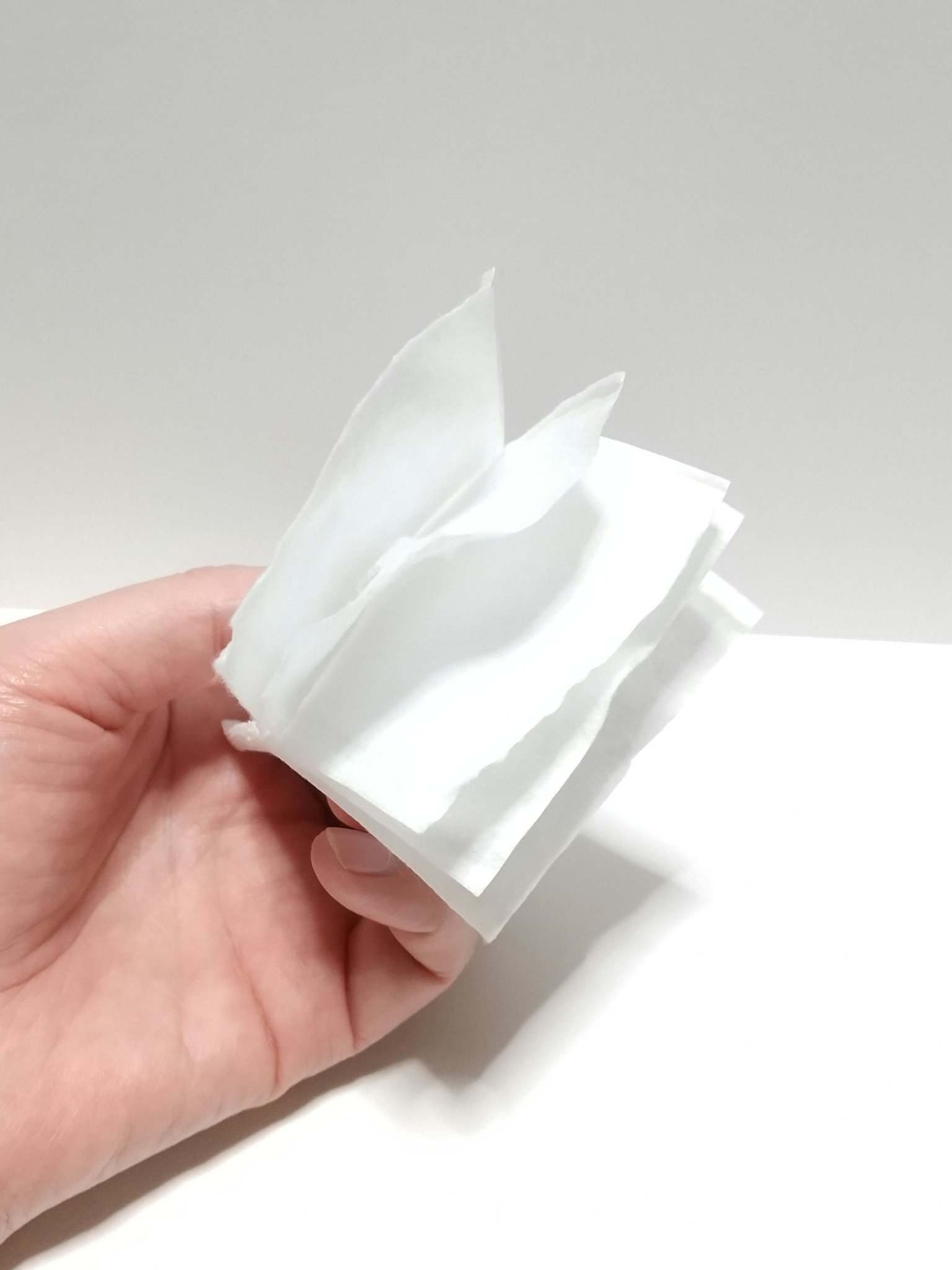 めくるコットン大きめサイズ/コットン・ラボ/コットンを使ったクチコミ（3枚目）