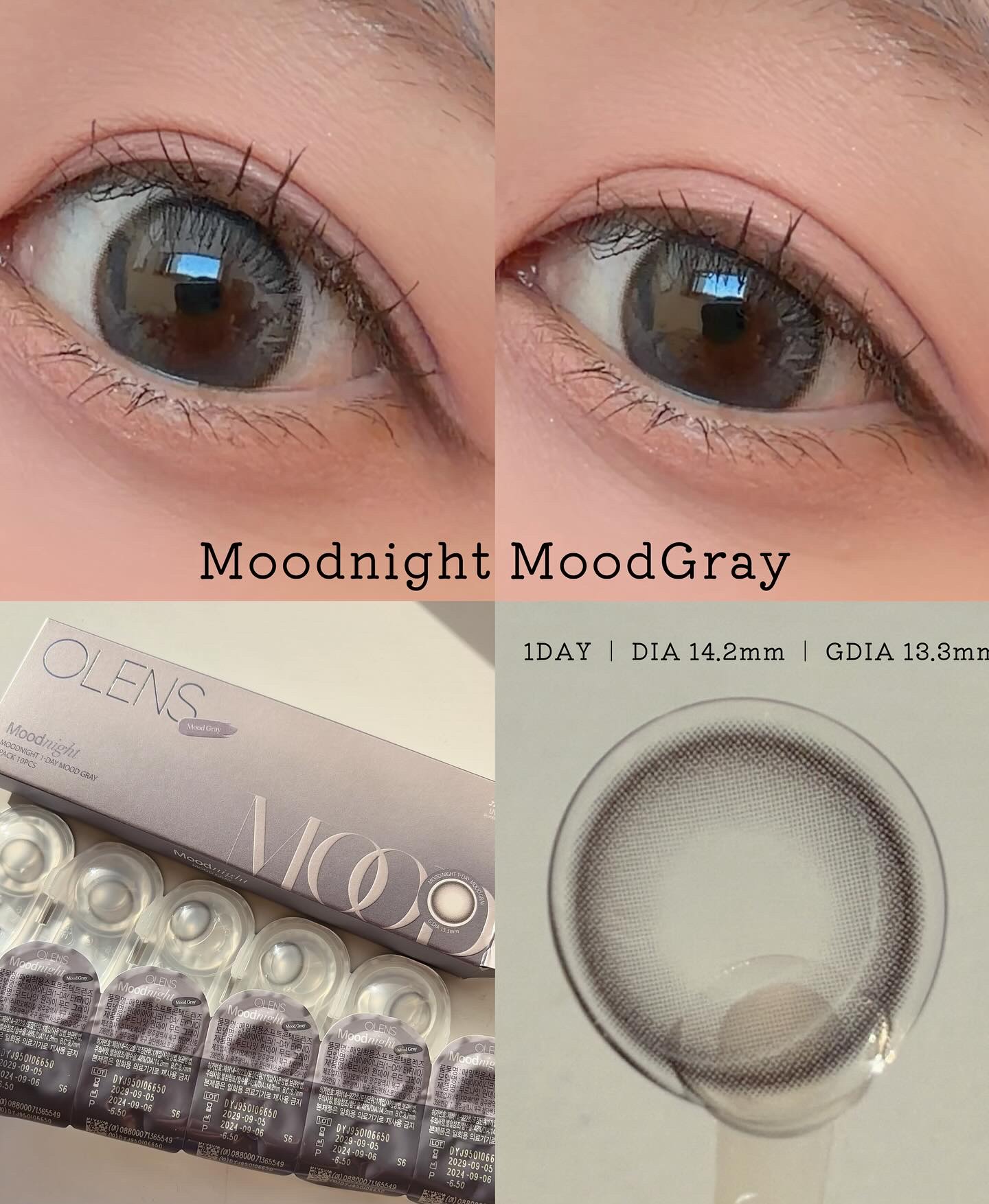 Moodnight 1Month/OLENS/カラーコンタクトレンズを使ったクチコミ（2枚目）