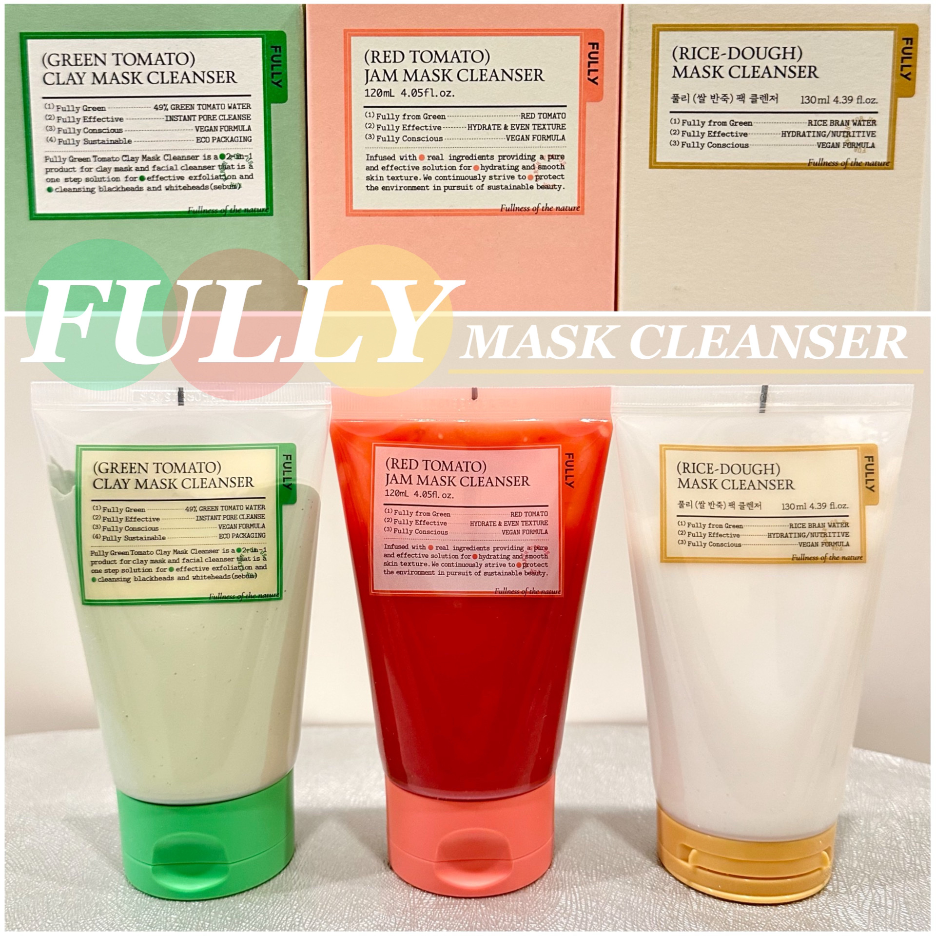 グリーントマトクレイマスククレンザー/FULLY/洗い流すパック・マスクを使ったクチコミ（1枚目）