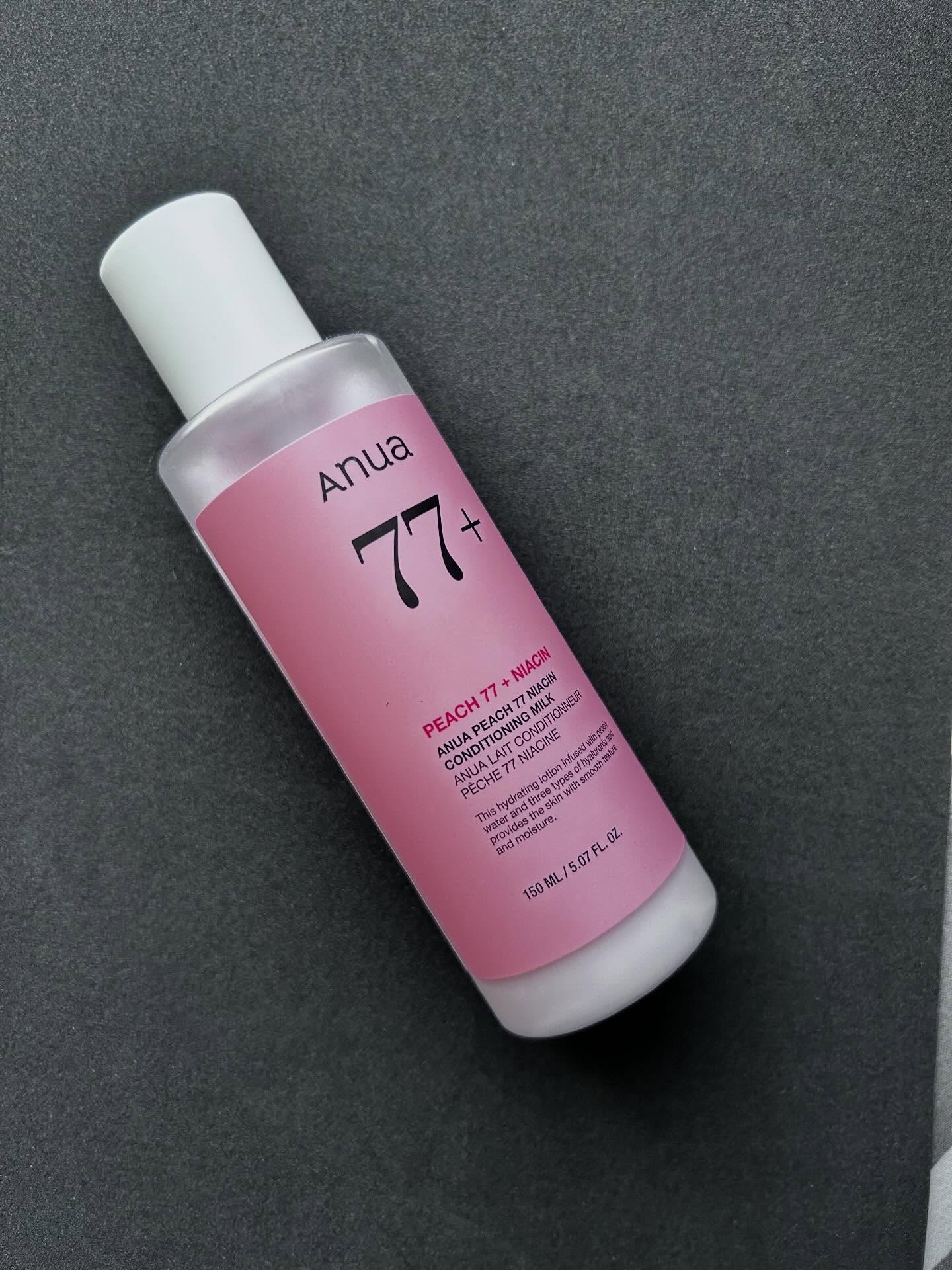 桃77%ナイアシンコンディショニングミルク/Anua/乳液を使ったクチコミ（1枚目）