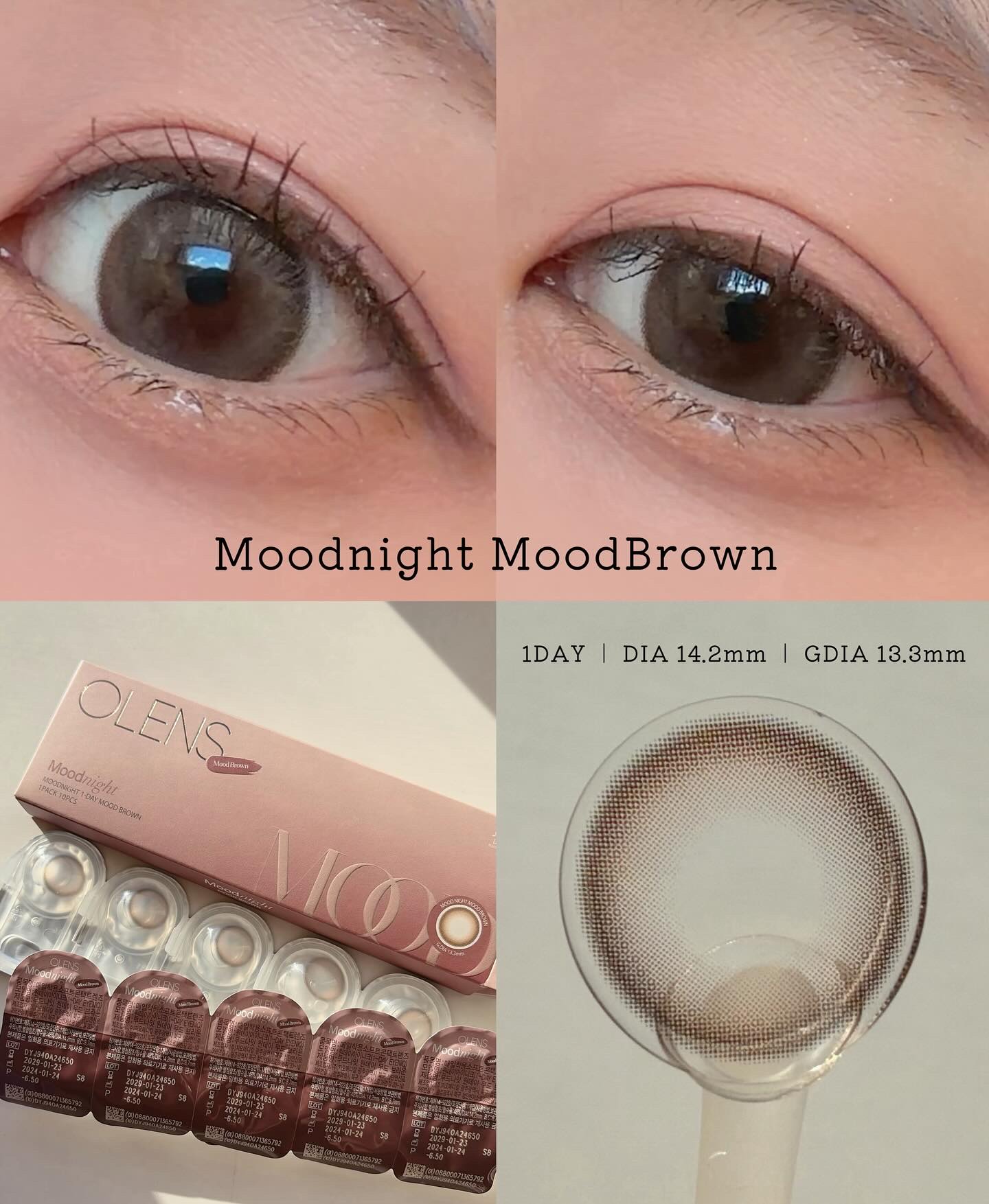 Moodnight 1Month/OLENS/カラーコンタクトレンズを使ったクチコミ（3枚目）