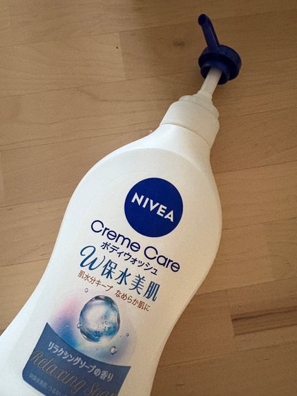 クリームケア ボディウォッシュ W保水美肌 リラクシングソープの香り 本体 470ml/ニベア/ボディソープの画像