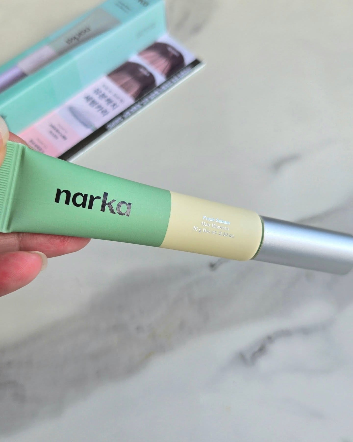 フレッシュセバムヘアマスカラ/narka/その他スタイリングを使ったクチコミ（2枚目）