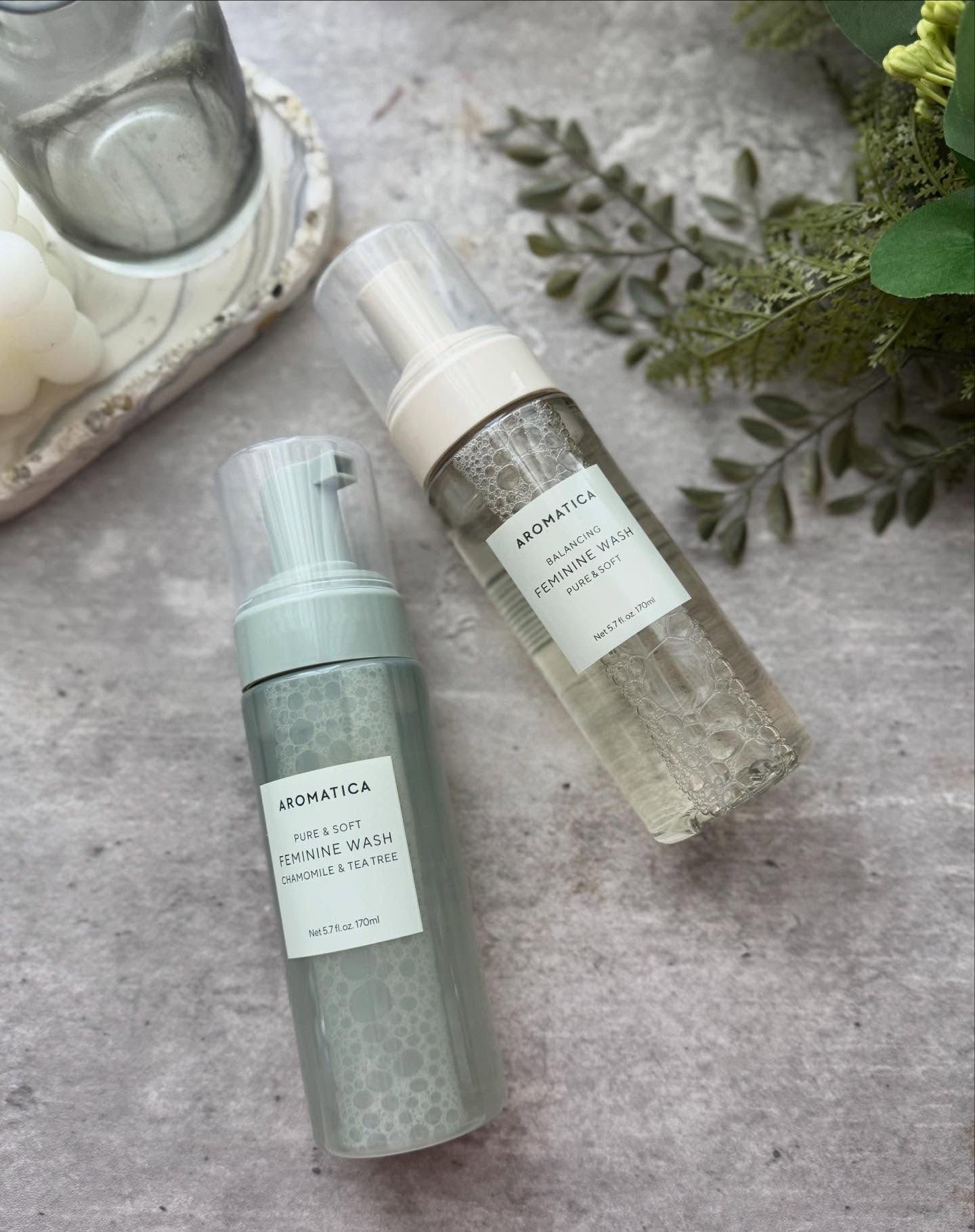 ✔AROMATICA ピュア＆ソフト フェミニンウォッシュ カモミール＆ティーツリー
⁡
✔AROMATICA ピュア＆ソフト フェミニンウォッシュ
デリケートゾーンの洗浄はこれ🥰

pHが弱酸性に設計されていて、デリケートゾーンのバラン