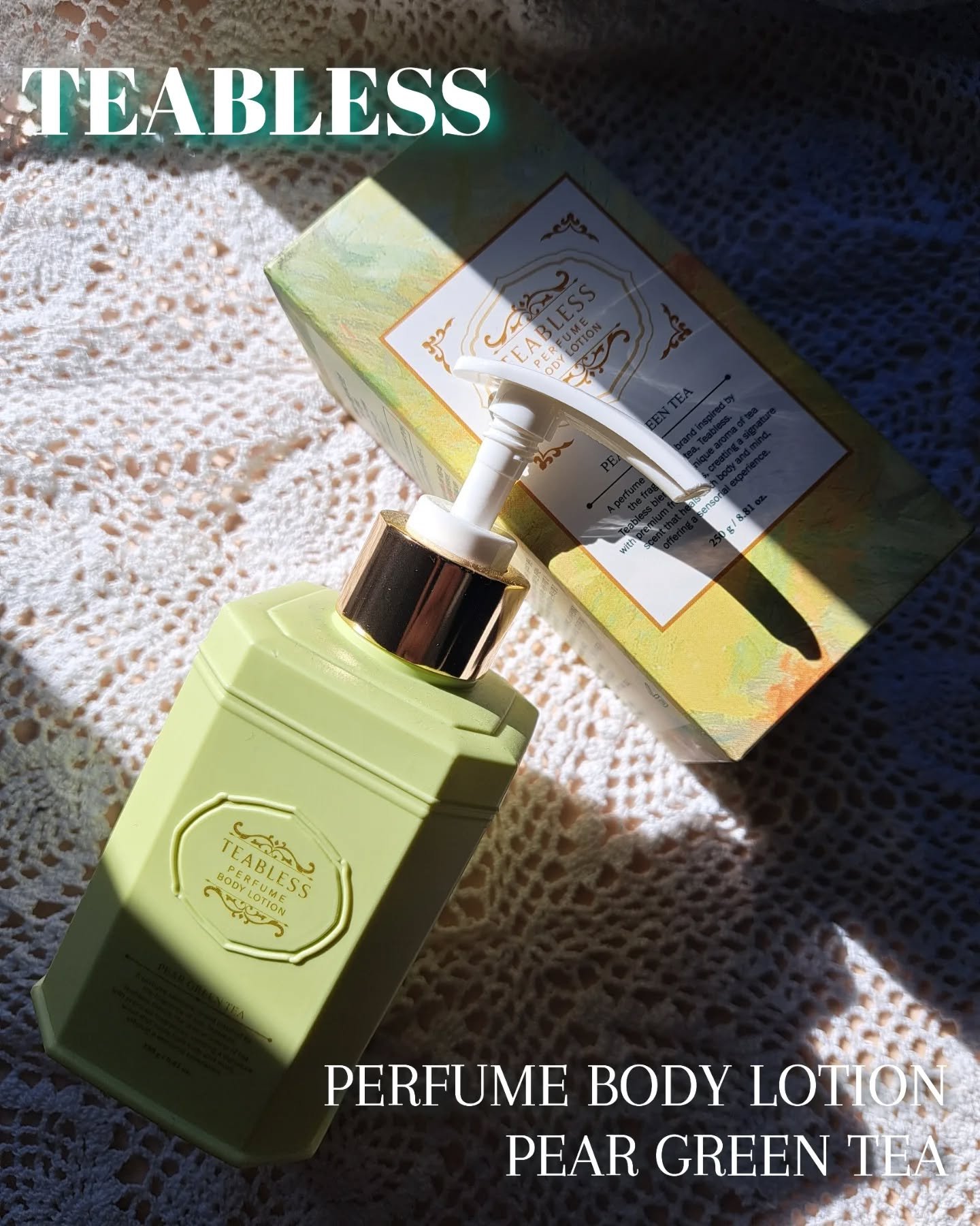 ペアグリーンティーティーパフュームボディローション/TEABLESS/ボディローションを使ったクチコミ（1枚目）